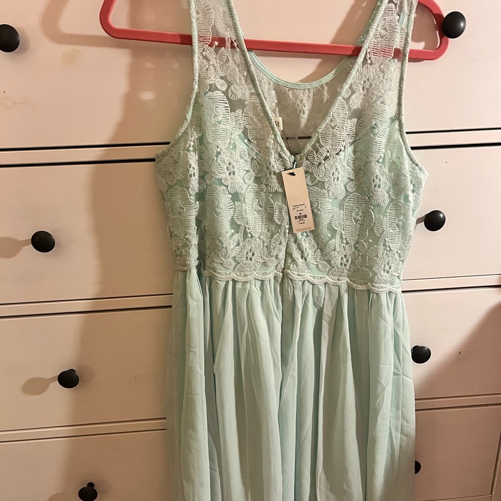 Francesca's Collections Mint Lace Mini Dress